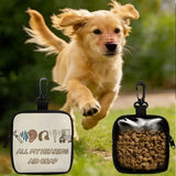 Mini Dog Treat Pouch (Lightweight, Hook Clip, Zipper Closure)
