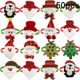 Snowman & Deer Christmas Bowtie Bulk Pack (50 or 100 Pieces)