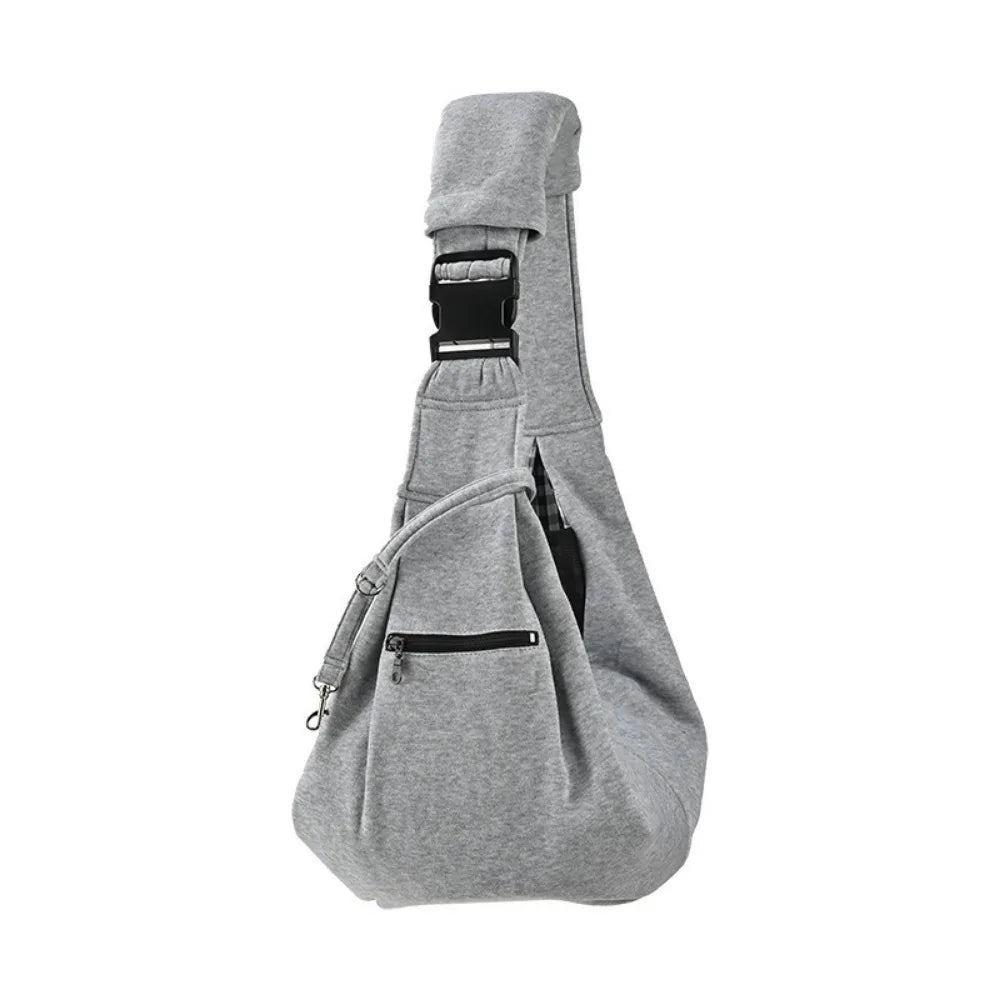 Double-Sided Pet Crossbody Carrier Bag (Large Capacity, Safety Harness)