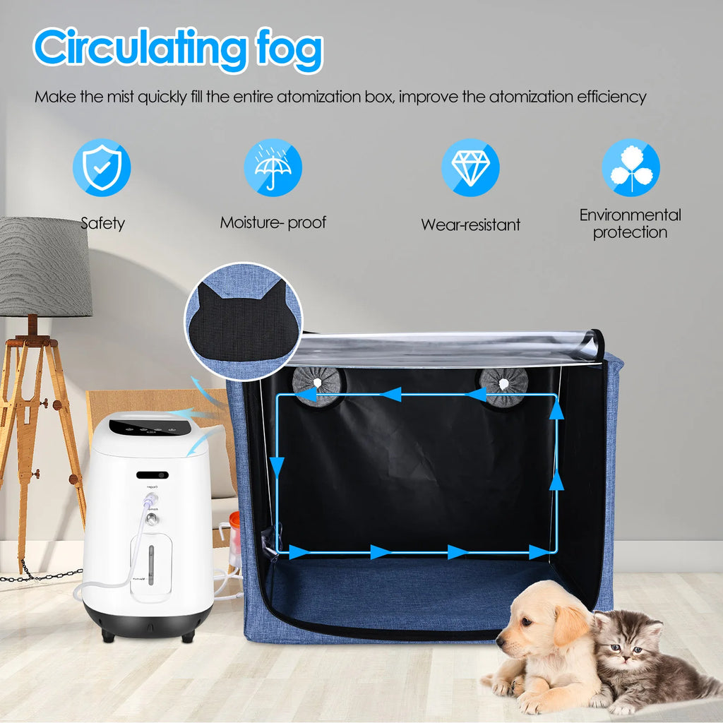 100L Pet Oxygen Cage & Atomization Tent