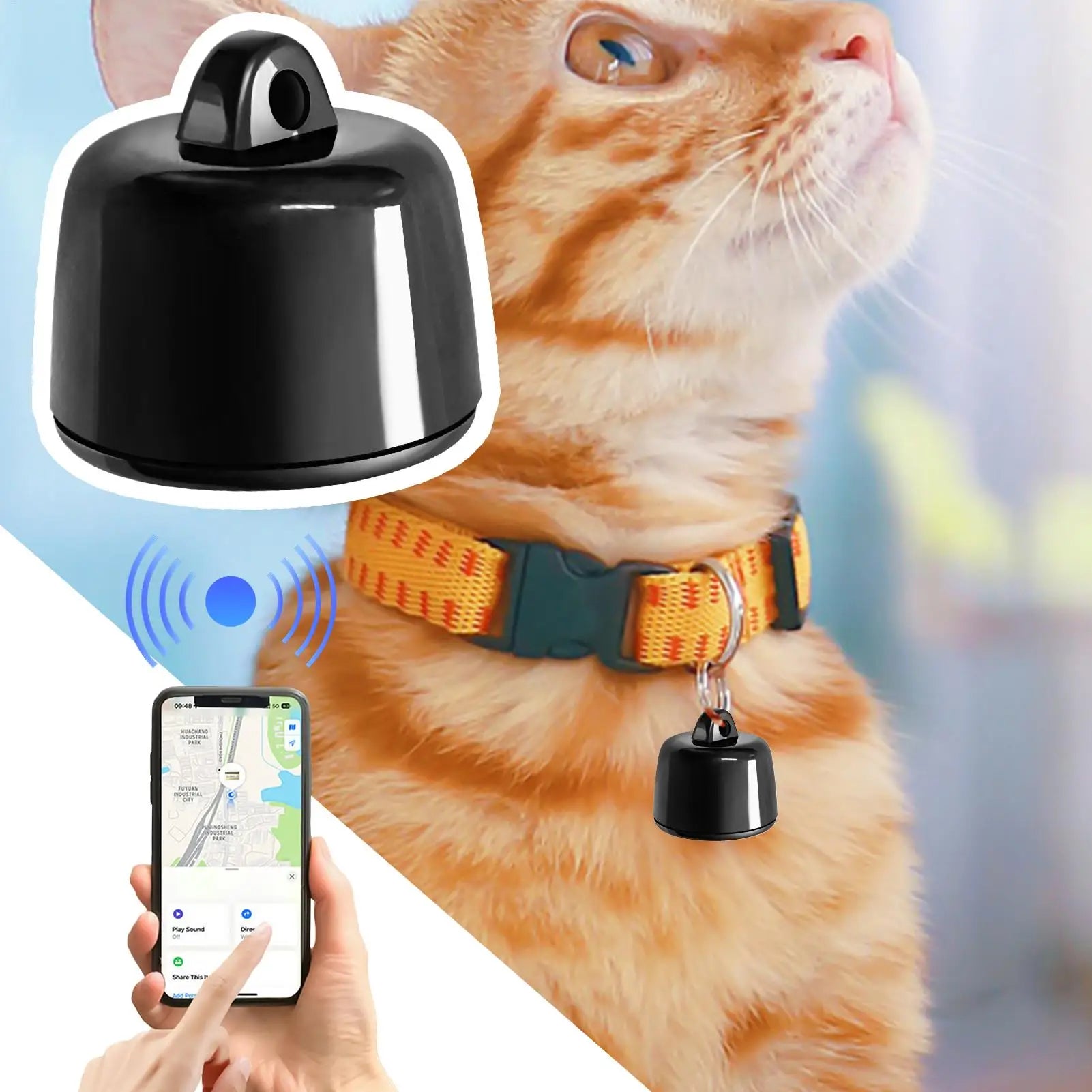 Mini Waterproof GPS Tracker for Birds & Pets - Real-Time with Geo-Fencing