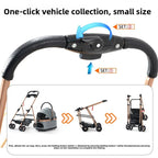 Compact Lightweight Foldable Small Pet Cart for Cats & Dogs