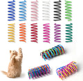12-Pack Colorful Spring Coil Cat Toys — Durable Bouncing Springs for Solo Play