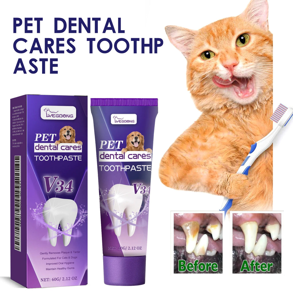 V34 Hypoallergenic Pet Toothpaste — Gum Care & Fresh Breath Formula