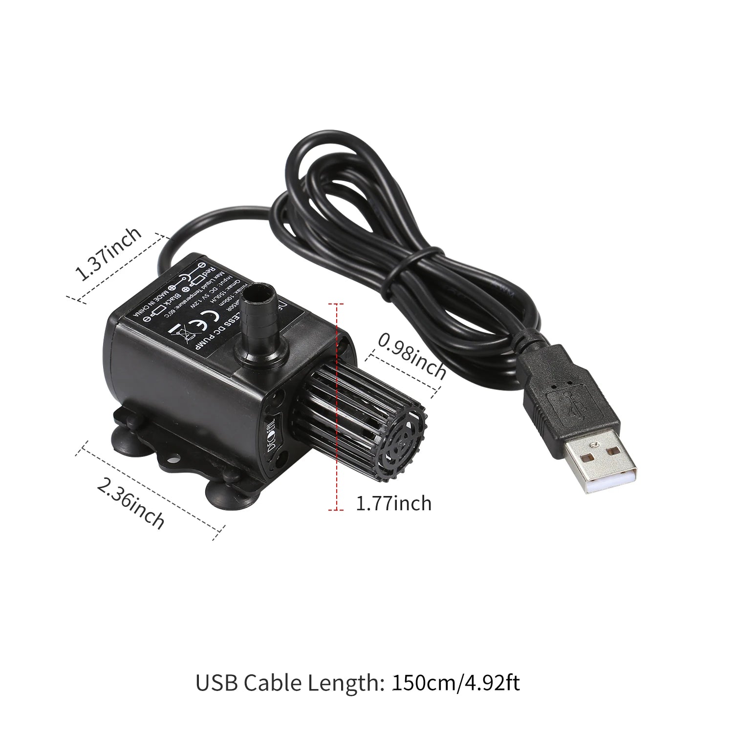 Mini Brushless Submersible Water Pump (DC5V, Ultra-Quiet, Fountain & Aquarium)