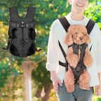 Adjustable Oxford Pet Front Backpack (Breathable, Multi-Size, All Seasons)