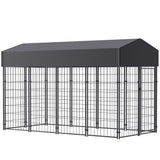 Heavy-Duty Outdoor Dog Kennel with Roof & Cover