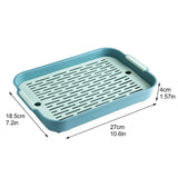 Rabbit Litter Box — Corner-Fit Tray with Raised Grate