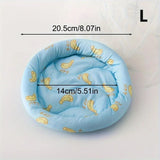 Cooling Ice-Silk Pet Bed — Summer Sleep Mat for Small Animals