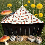 Washable Fleece Corner Hideaway Hammock for Small Pets