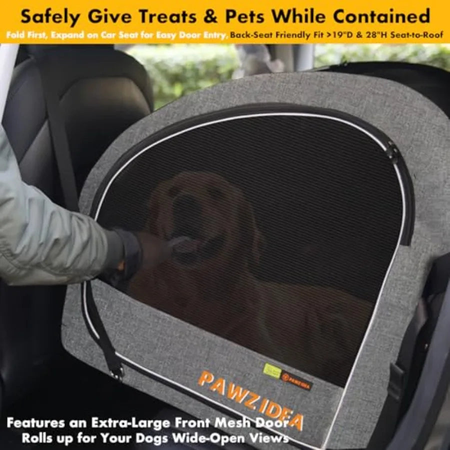 PAWZIDEA 3-in-1 Large Dog Stroller with Detachable Carrier for Dogs up to 80 lbs