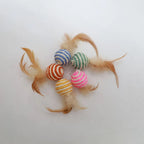 Sisal Feather Cat Ball Toys (Assorted)