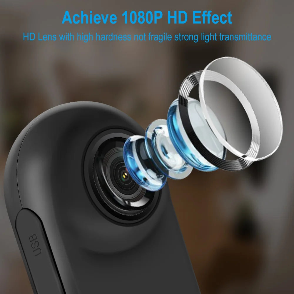 HD 1080P Wireless Pet Collar Camera with Magnetic Mount - No WiFi for Cats & Dogs