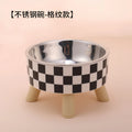Raised Stainless Steel Pet Feeder Bowl