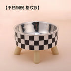 Raised Stainless Steel Pet Feeder Bowl