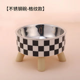Raised Stainless Steel Pet Feeder Bowl