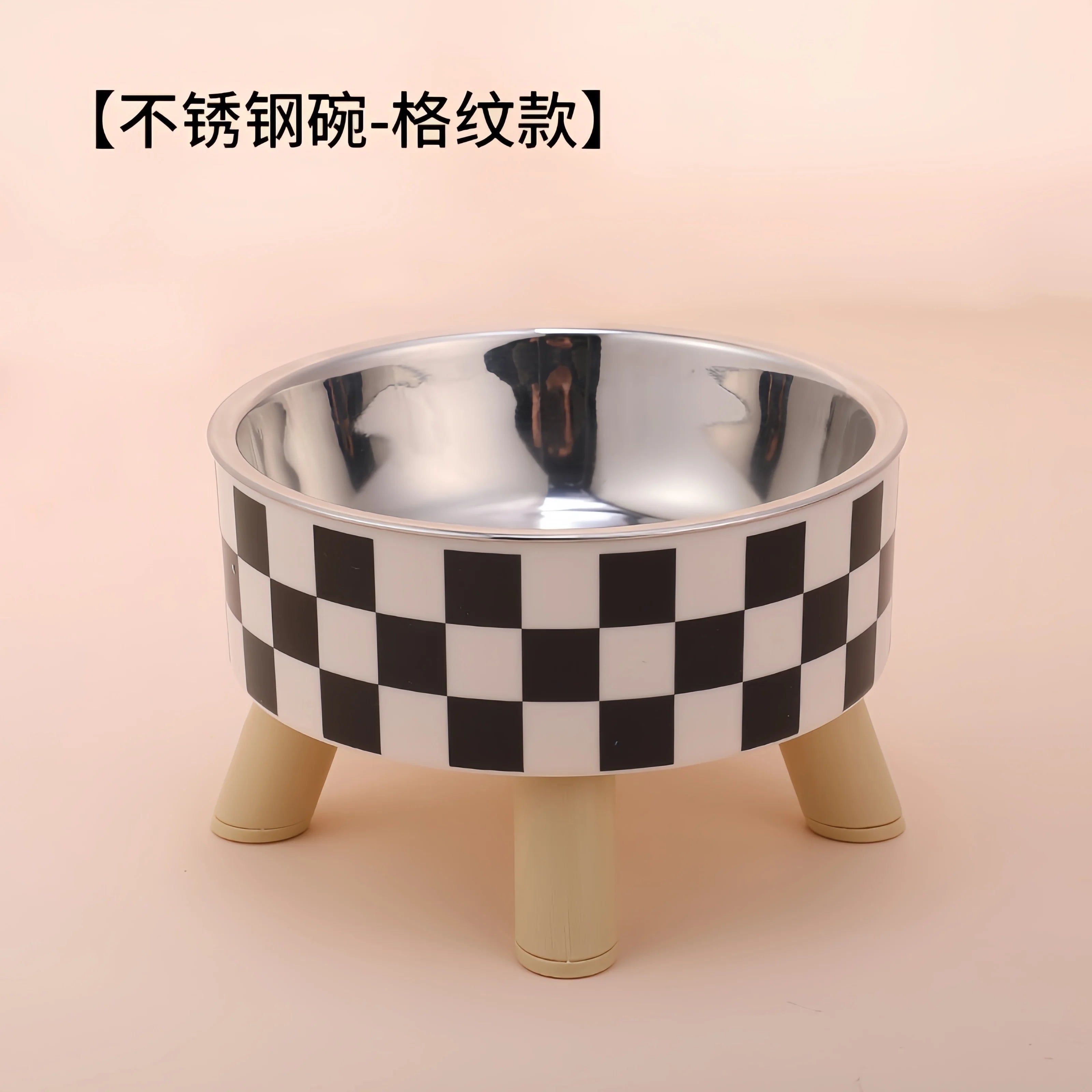 Raised Stainless Steel Pet Feeder Bowl