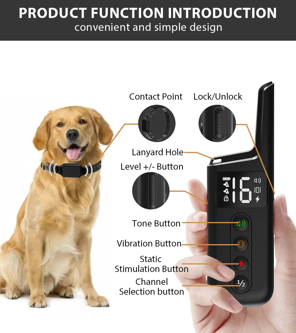 Long-Range Dog Training Collar (500m)