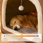 Detachable Winter Pet House — Warm Castle Bed with Washable Plush Mat