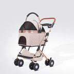 Small Pet Stroller Lightweight Foldable Outdoor Outing Cart for Dogs & Cats