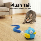 Wind-Up Bird Cat Teaser Toy — Chirping, Bite-Resistant, No Batteries