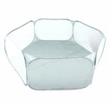 Portable Pet Playpen Tent — Transparent Fold-Flat Exercise Fence