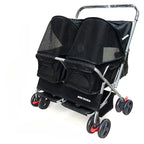 Ultra-Light Two-Seater Pet Buggy with Detachable Washable Interior