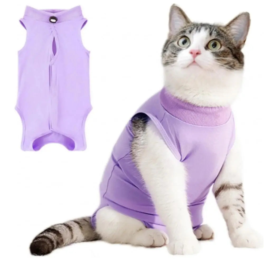 Post-Surgery Recovery Jumpsuit for Cats & Puppies — Soft Anti-Licking Suit