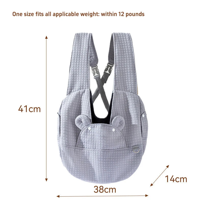 Portable Pet Chest Backpack (Outdoor, Travel, Cats & Dogs)