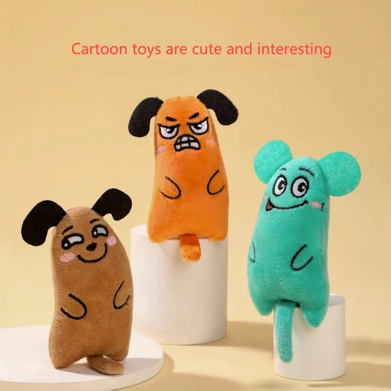 Cartoon Plush Teething Toy for Pets