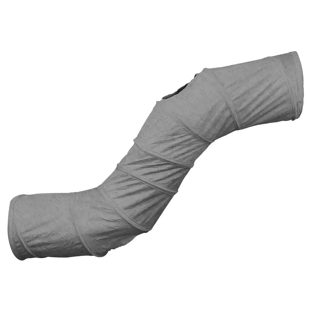 Collapsible S-Shaped Cat Tunnel — 3-Entry Suede Play Tube for Cats & Kittens