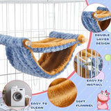 Plush Fleece Hamster Hammock — Warm Hanging Bed for Small Pets