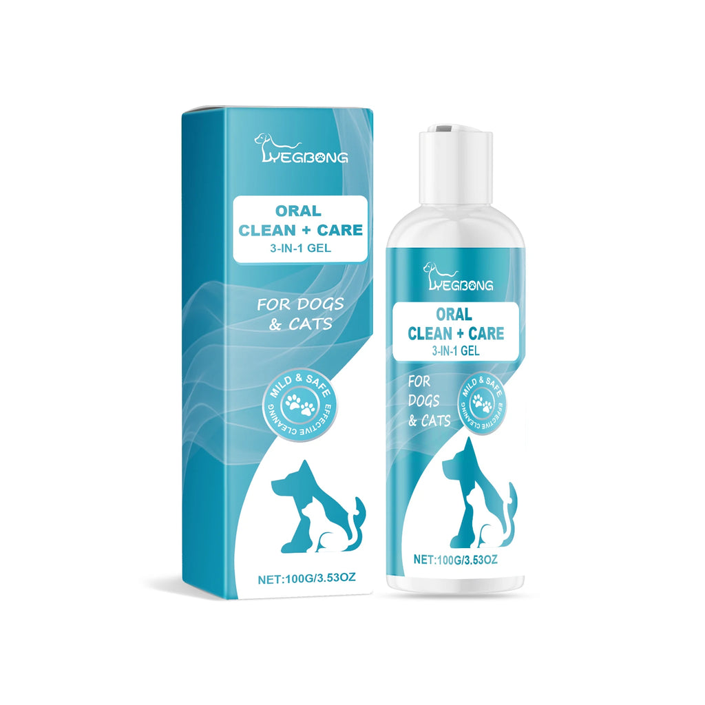 Dog Oral Cleaning Gel — Removes Tartar & Freshens Breath
