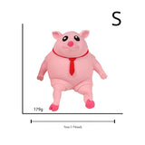 Pet Squeezing Pink Pig Stress Relief Toy Cute Squeezing Animal Little Pig Doll Stress Relief Toy  toy  artículos para mascotas