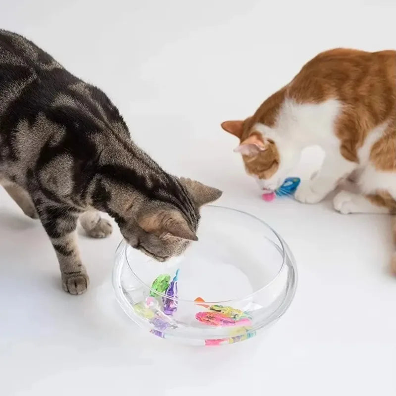 LED Swimming Robot Fish Cat Toy
