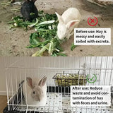 Metal Hay Rack Feeder — Mess-Free Grass Holder for Rabbits & Guinea Pigs