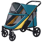 Multifunctional Lightweight Foldable Pet Cart for Multiple Cats & Dogs — Versatile Outdoor Carrier