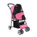 Lightweight Foldable Luxury Pet Travel Stroller for Small Dogs & Cats — Fashion Portable Outdoor Carrier