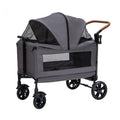 Adjustable 4-Wheel Outdoor Pet Stroller with Large Capacity Aluminum Tube Frame — Foldable