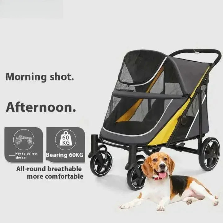 Secure Large Dog Show Trolley for Competition & Long-Distance Transport