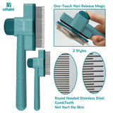 Self-Cleaning Flea Comb — One-Touch Release for Dogs & Cats