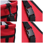 Double-Layer Folding Pet Car Booster Seat & Carrier with Adjustable Strap for Dogs & Cats