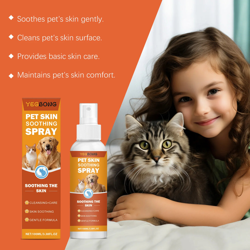 Pet Skin Soothing Spray — Gentle Itch Relief for Dogs & Cats