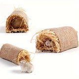 Grass Hideout Tunnel — Natural Woven Hut for Small Pets