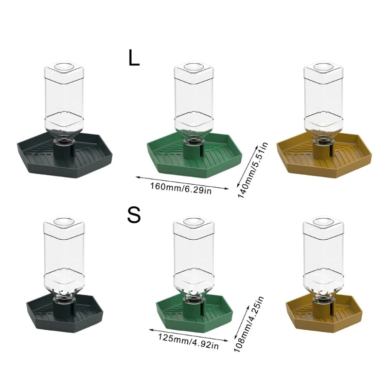 Antislip Automatic Reptile Water Bowl — Easy-Fill Dispenser for Lizards & Turtles