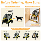 Premium 4-Wheel Dog Pram & Jogger Wagon Stroller for Small, Medium & Large Dogs