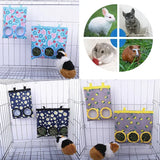 Hanging Hay Bag with Hooks — Multi-Hole Feeder for Rabbits & Guinea Pigs