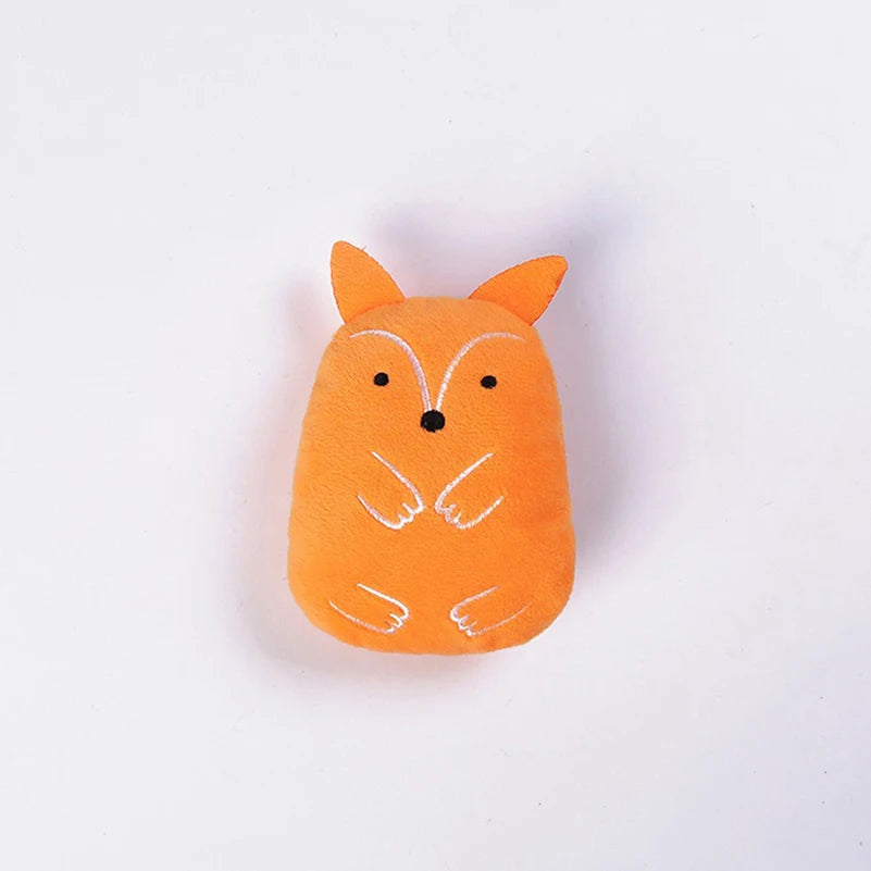 Cartoon Animal Plush Cat Chew Toy — Bite-Resistant Teething Relief