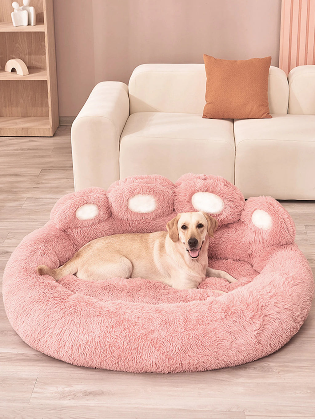 Fluffy Plush Winter Pet Bed Basket