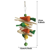 Natural Chew Toy Set — Apple Branch & Grass Tooth Grinders for Rabbits